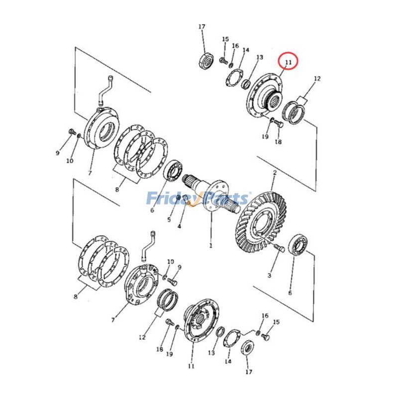 Hub D155A-2 D155S-1 D455A-1 for Dozer