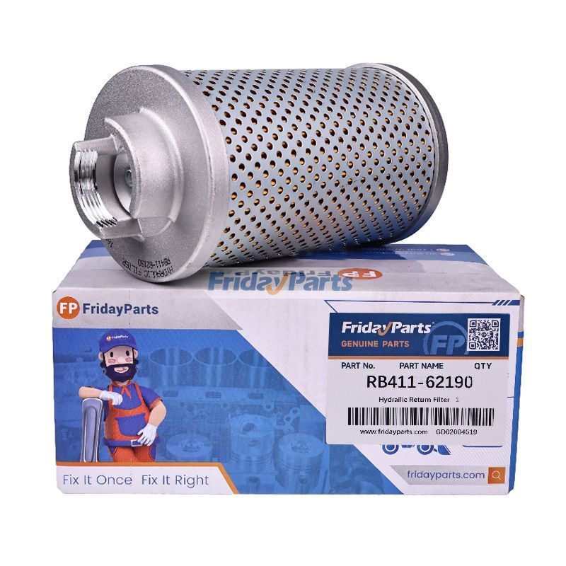 Hydraulikrücklauffilter RB411-62190 für Kubota Bagger U25-3S U25S KX71-3 KX71-3S