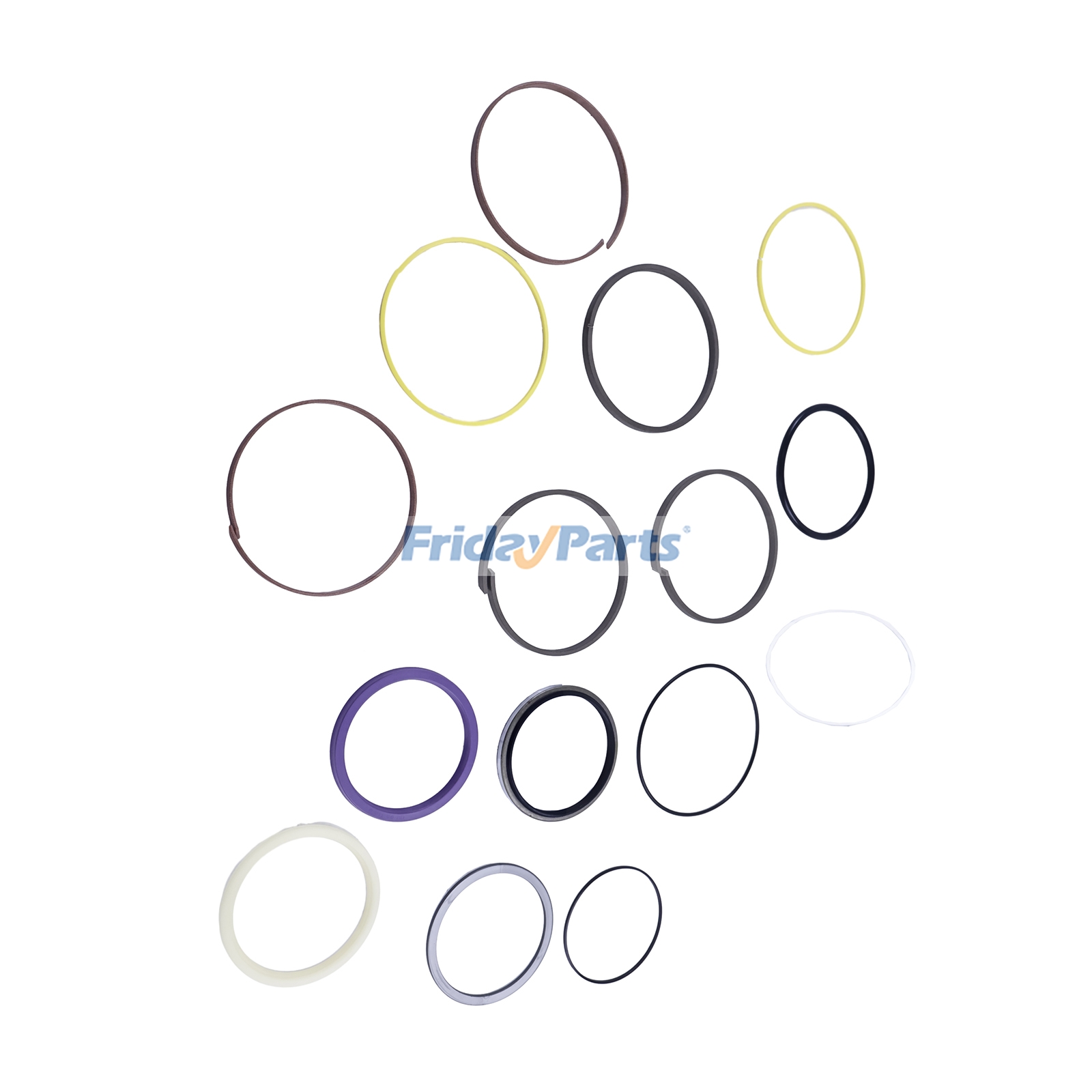 Kit de vedação de cilindro de braço hidráulico AH225135 para John Deere 2154D 225CLC 220DW 200DLC 225DLC 210G