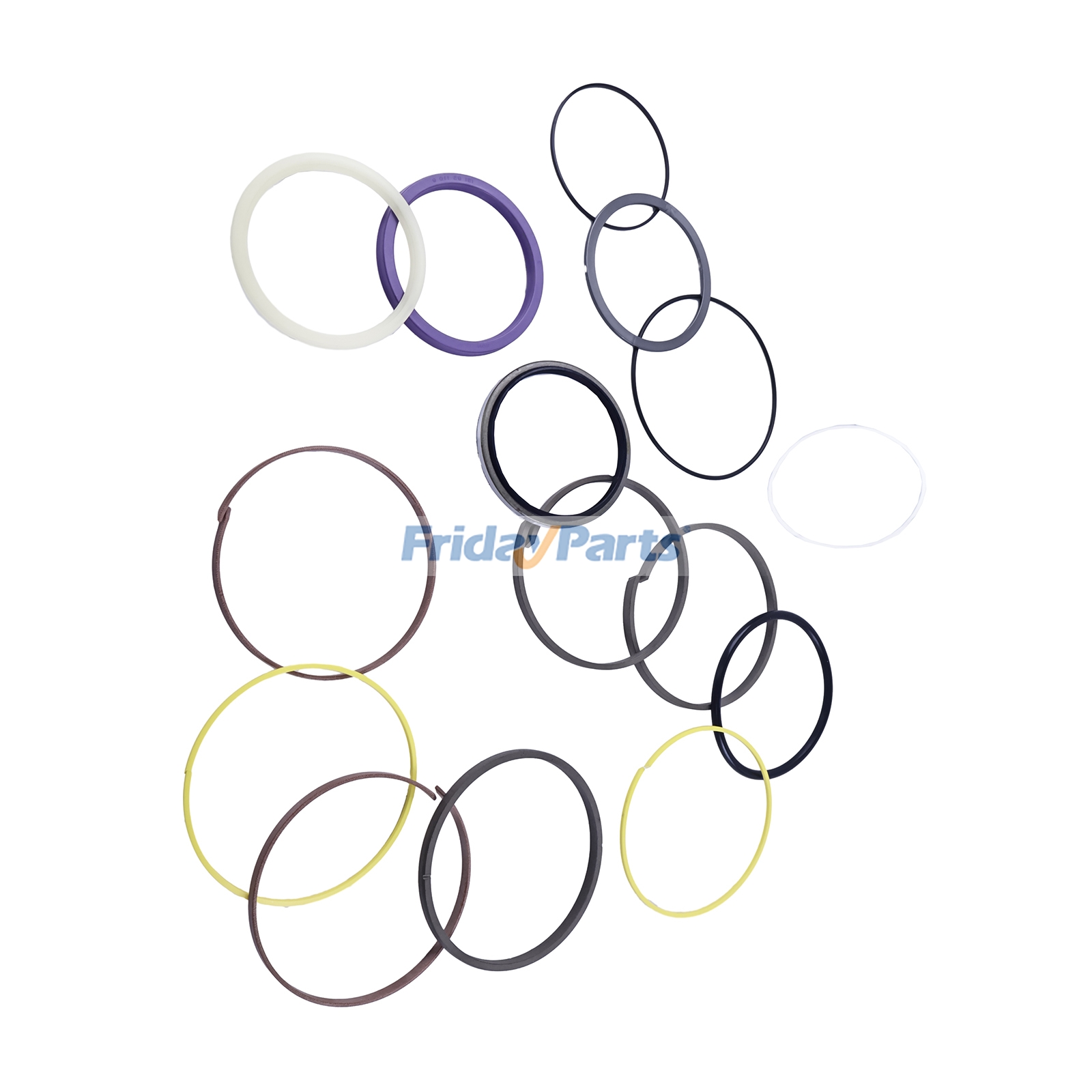 Kit de vedação de cilindro de braço hidráulico AH225135 para John Deere 2154D 225CLC 220DW 200DLC 225DLC 210G FridayParts