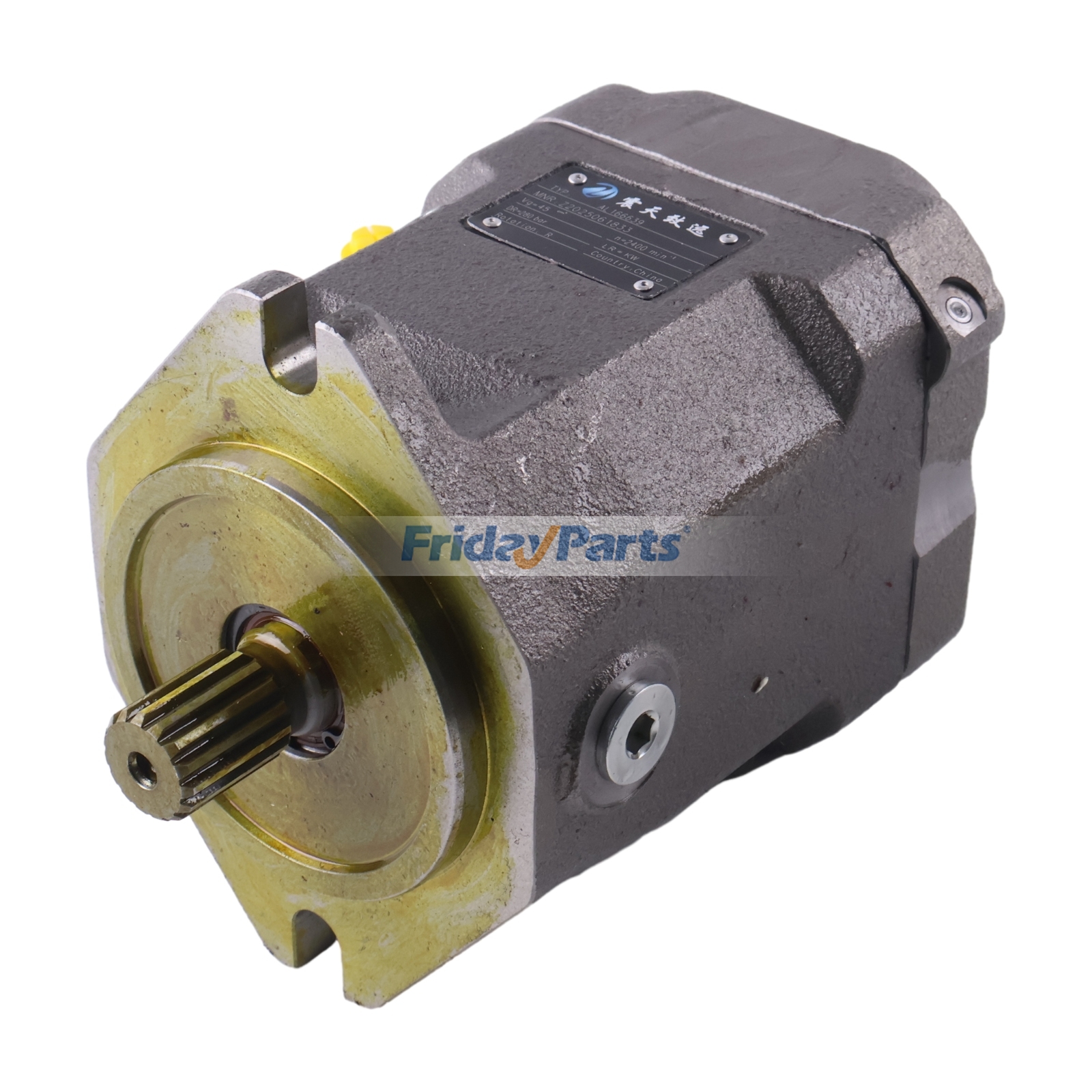 Pompe hydraulique à pistons axiaux R902445445 AL166639 pour tracteurs John Deere 1654, 1854, 2054, 2104, 6170M, 6170R, 6175R, 6190R, 6195R, 7130, 7230, 7330, 7425 et 7530pourPour JOHN DEERE