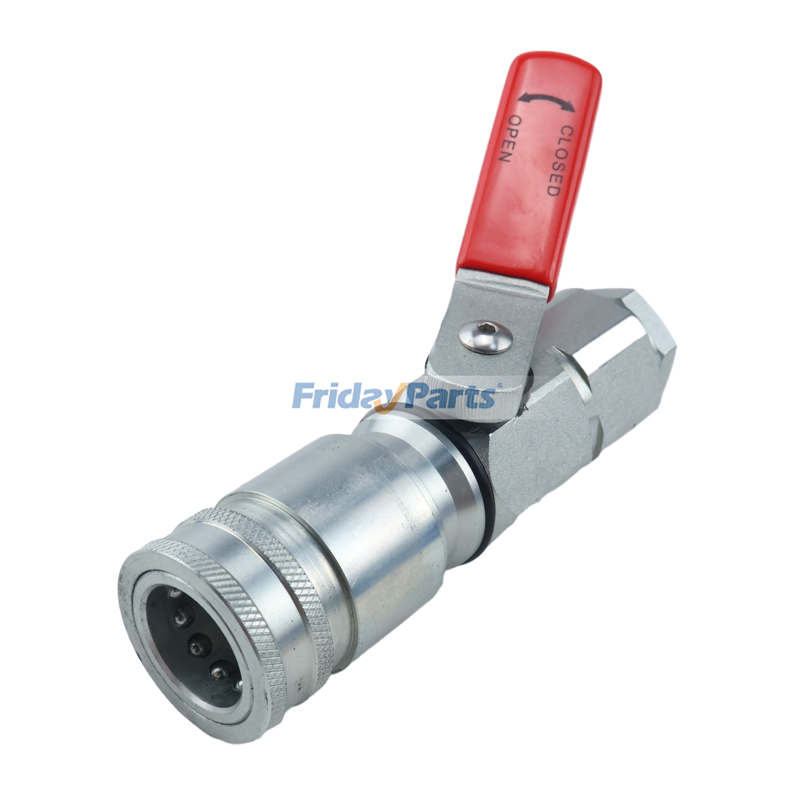 Coupleur hydraulique de sécurité V58281 pour tracteur New Holland 1150 V, 555 V, 756 V, 835 V, 855 V, 876 V, 895 V, 936 V, 945 V, 950 V, 955 V, 956 V, 975 V, 976 V