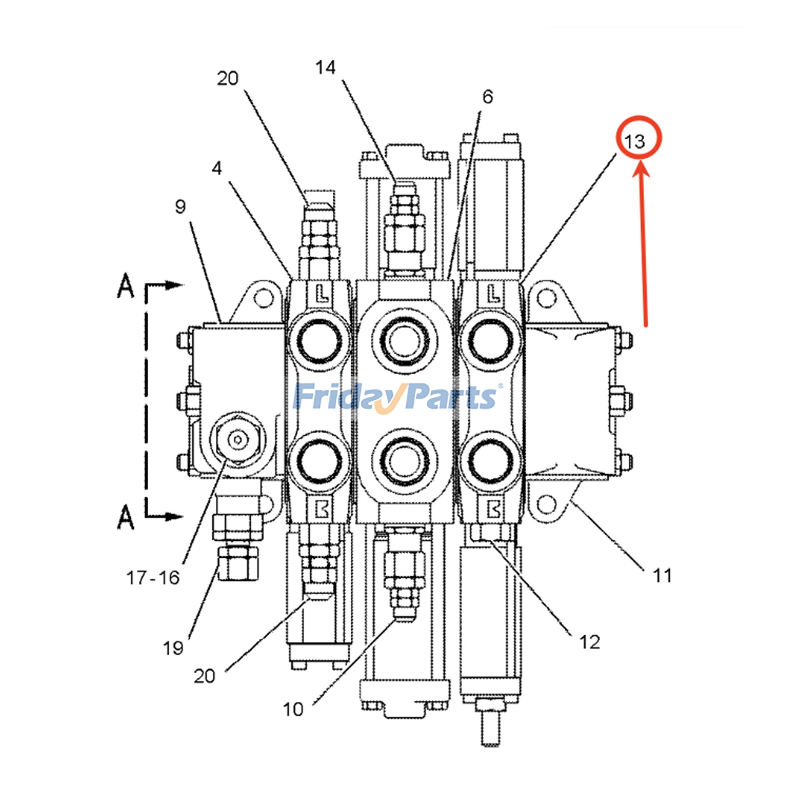Válvula de Controle Hidráulico 122-8872 para Motor Caterpillar CAT 3114, Carregadeira Integrada IT24F 924F para Motor,Carregadora 