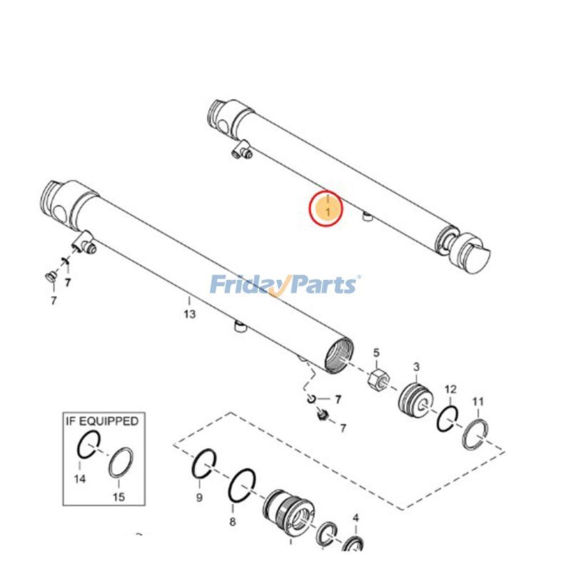 FridayParts Hydraulikzylinder