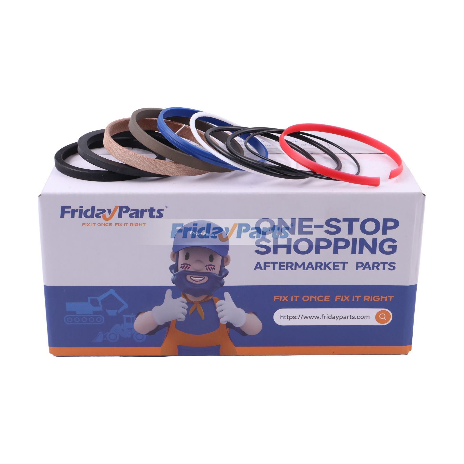 Hydraulic Cylinder Bore Seal Kit AHC22107 for John Deere Engine 4045 6068 6090 Tractor 4500 4600 4610 4700 4710