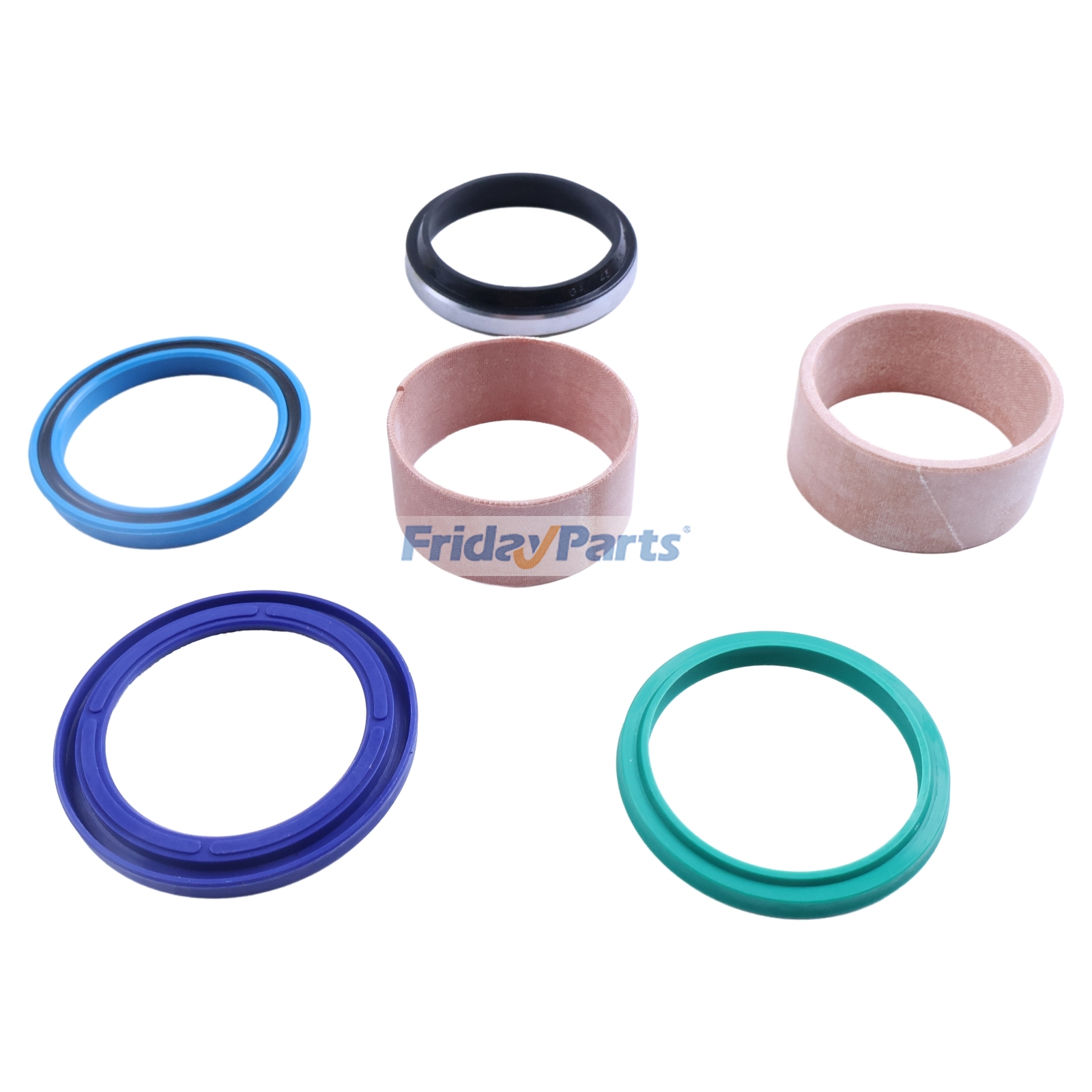 Hydraulic Cylinder Rod Seal Kit AHC11572 for John Deere 323D 331G 332E 644K 663R 683R 724K 744K 824K 310E 310SG 410E 410L 450H 550H 650H 