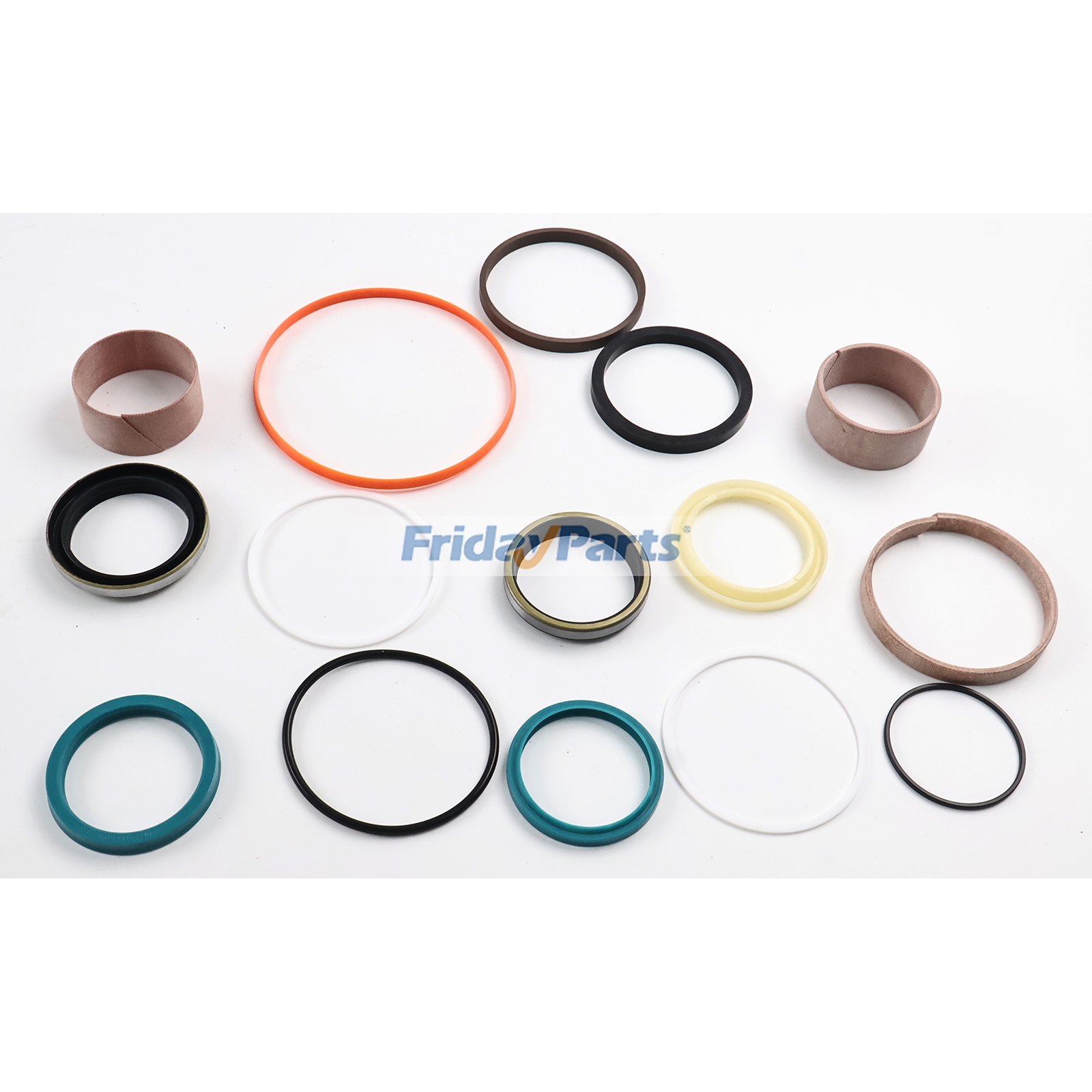 Hydraulikzylinder-Pleuelstangen- und Zylinderbohrungsdichtungssatz AHC16954 AHC22107 für John Deere Motoren 4045, 6068, 6090, 6135 und Lader 843, 310G, 310P, 310SG, 310SJ, 315SG, 315SJ, 320P, 410J, 710P, 710K