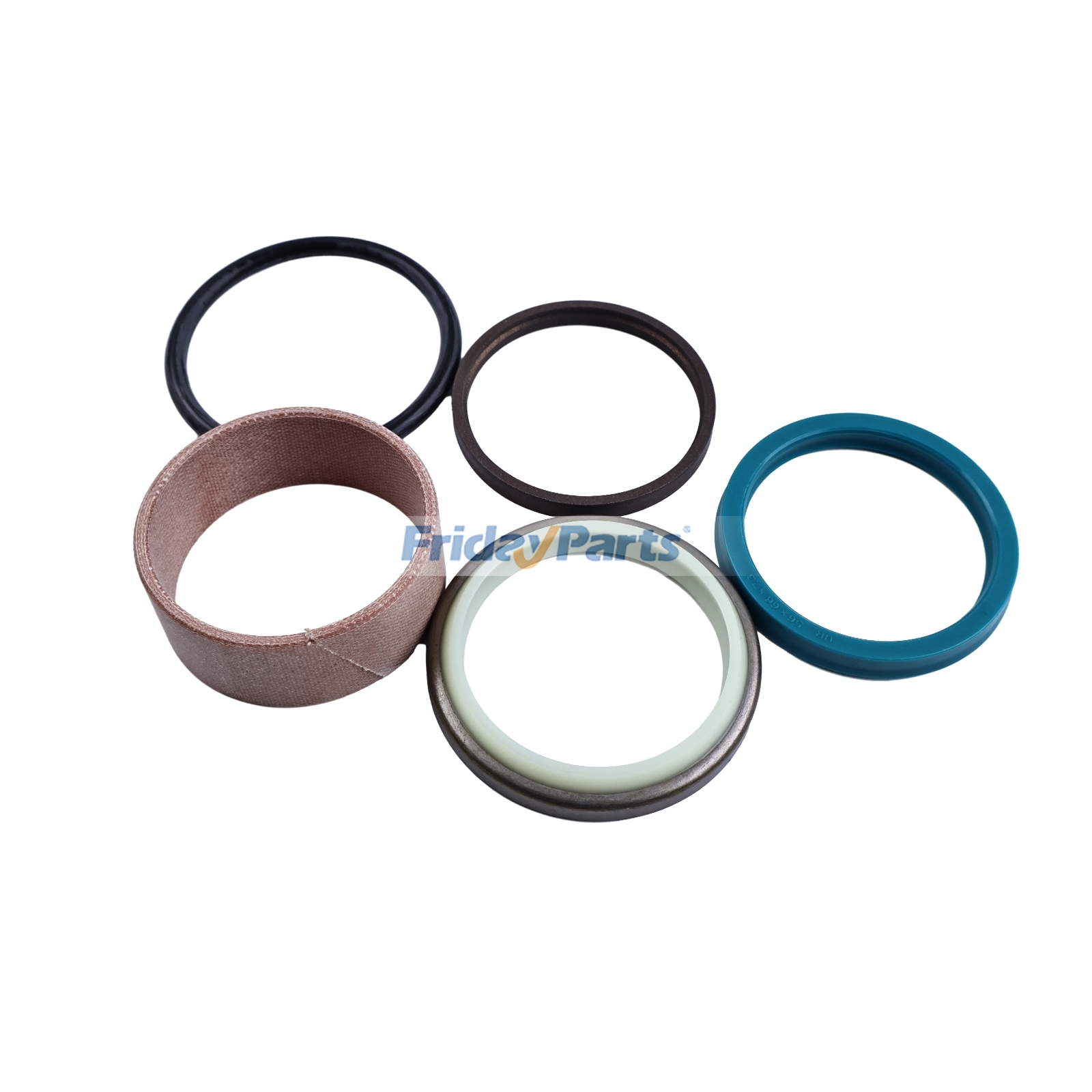 Kit de sellos de vástago de cilindro hidráulico AHC13278 para motores John Deere 4045 6068, cargadoras 310E, 310J, 310SJ, 315SL, 325J, 325K y excavadoras 750C y 850C. de FridayParts