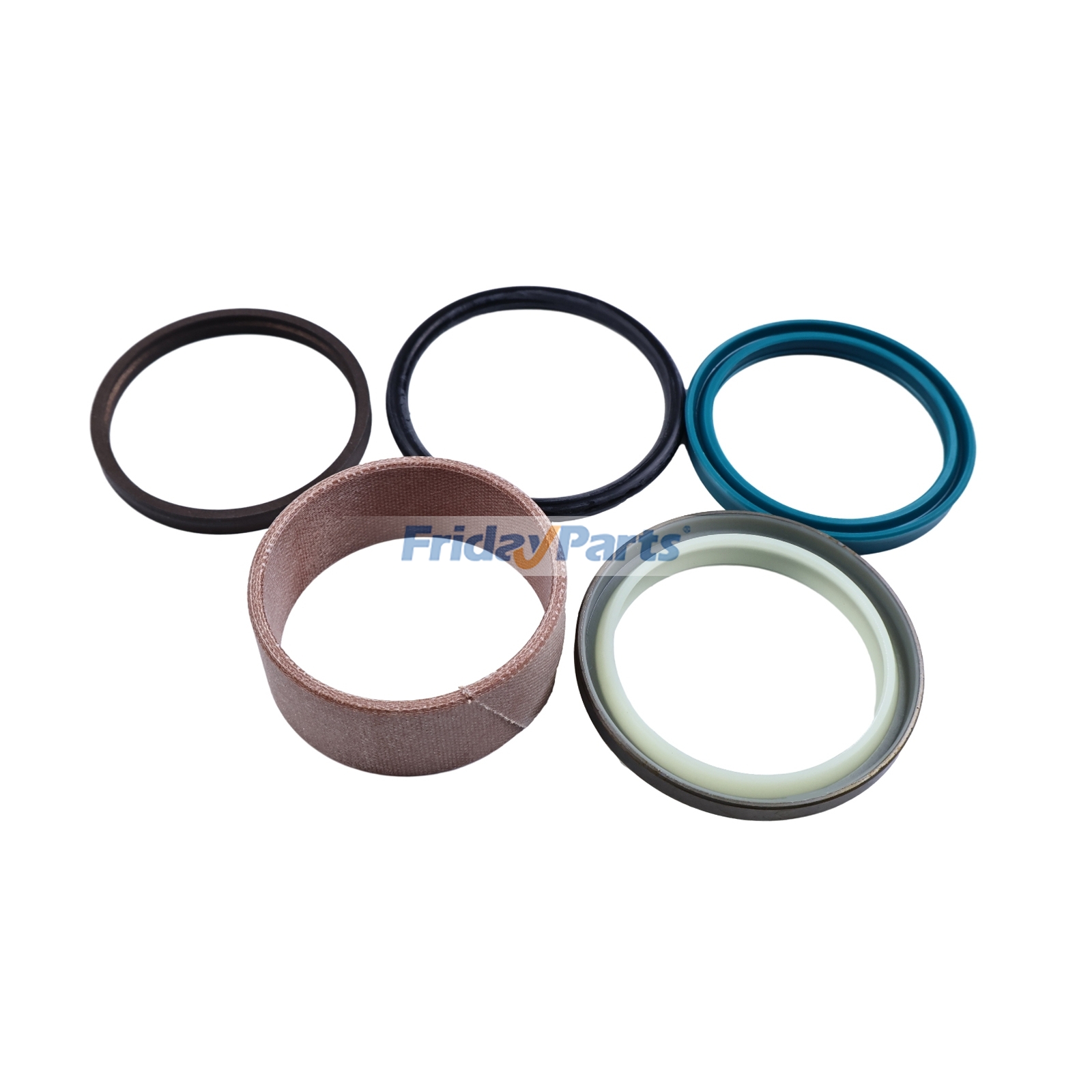 Kit de sellos de vástago de cilindro hidráulico AHC13278 para motores John Deere 4045 6068, cargadoras 310E, 310J, 310SJ, 315SL, 325J, 325K y excavadoras 750C y 850C.