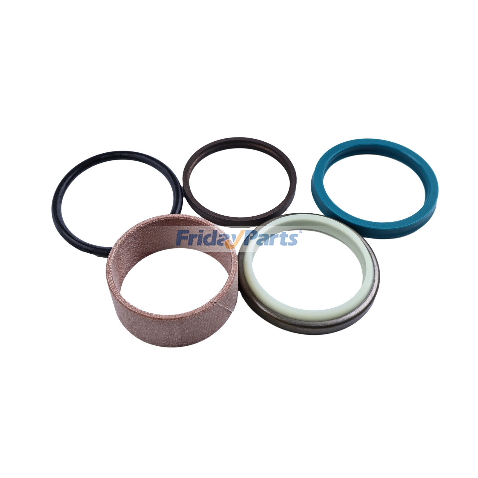 Kit de sellos de vástago de cilindro hidráulico AHC13278 para motores John Deere 4045 6068, cargadoras 310E, 310J, 310SJ, 315SL, 325J, 325K y excavadoras 750C y 850C. Para JOHN DEERE