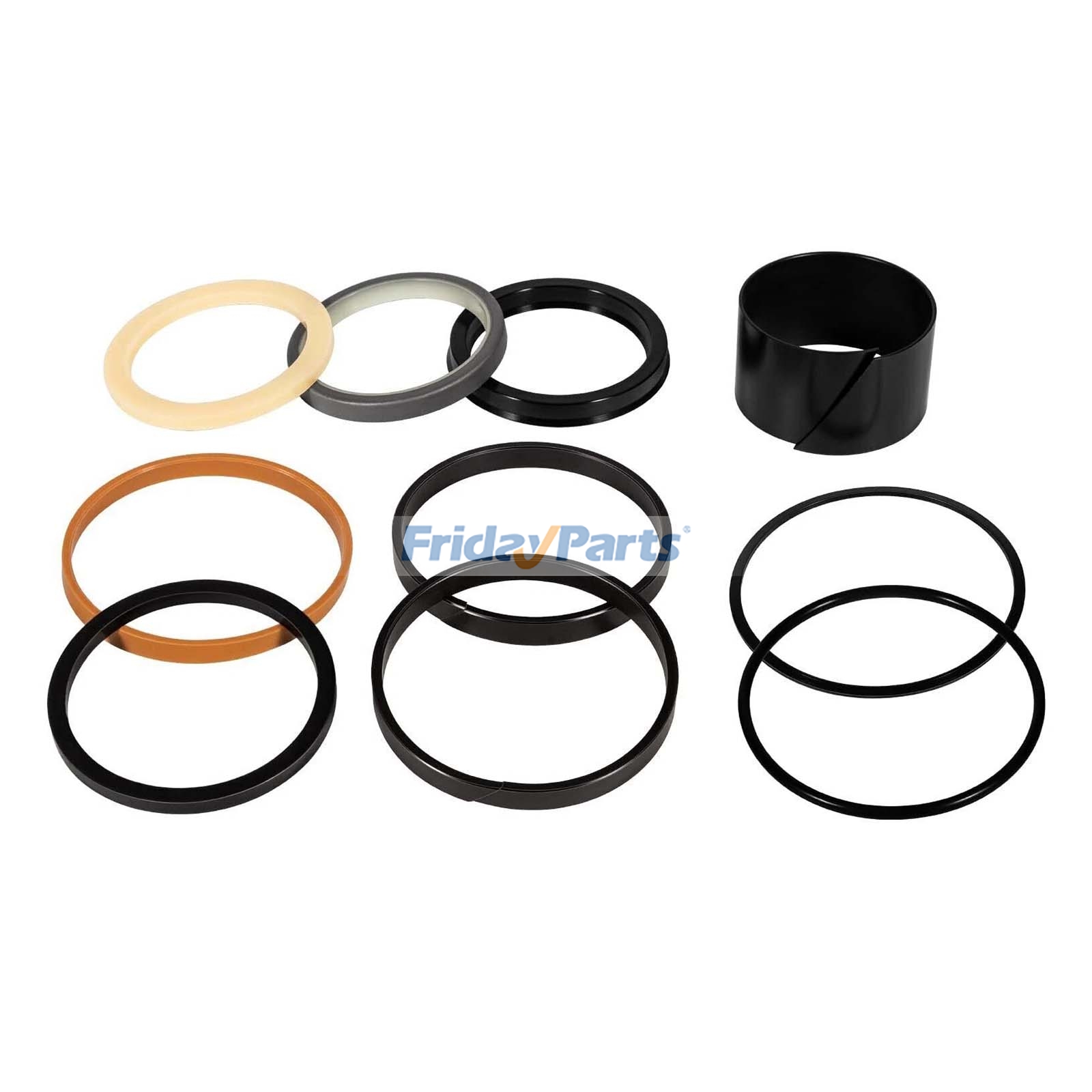 Kit de joints pour vérin hydraulique 1543294C1 G109504 pour chargeuses CASE 35C, 35CWL, 480D, 480E, 480ELL, 480F, 480LL, 580D, 580E, 580SD et 580SE.