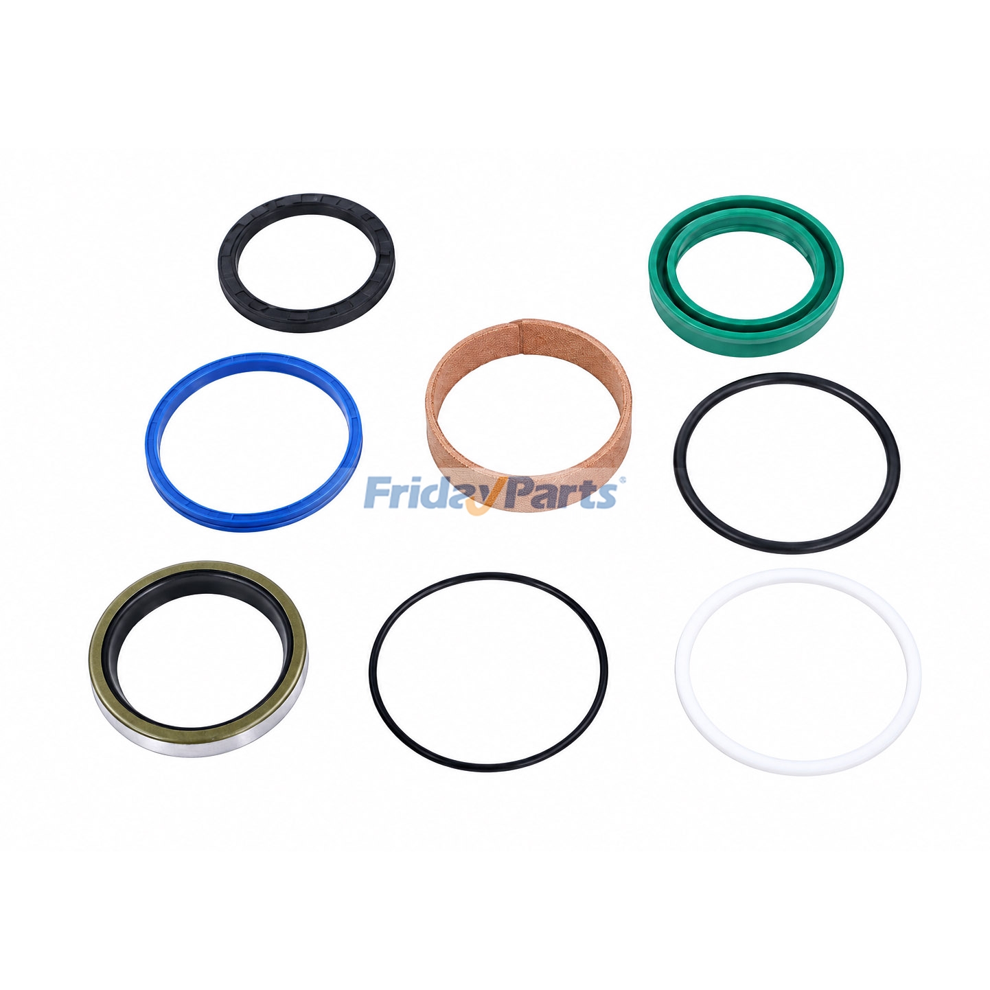 Kit de Vedação do Cilindro Hidráulico 218-6824 para Motor Caterpillar CAT 3044C C3.4, Carregadeiras 236B, 246B, 246C, 248B, 252B, 252B2, 252B3, 256C, 279C, 287B, 287C, 289C, 297C e 299C.