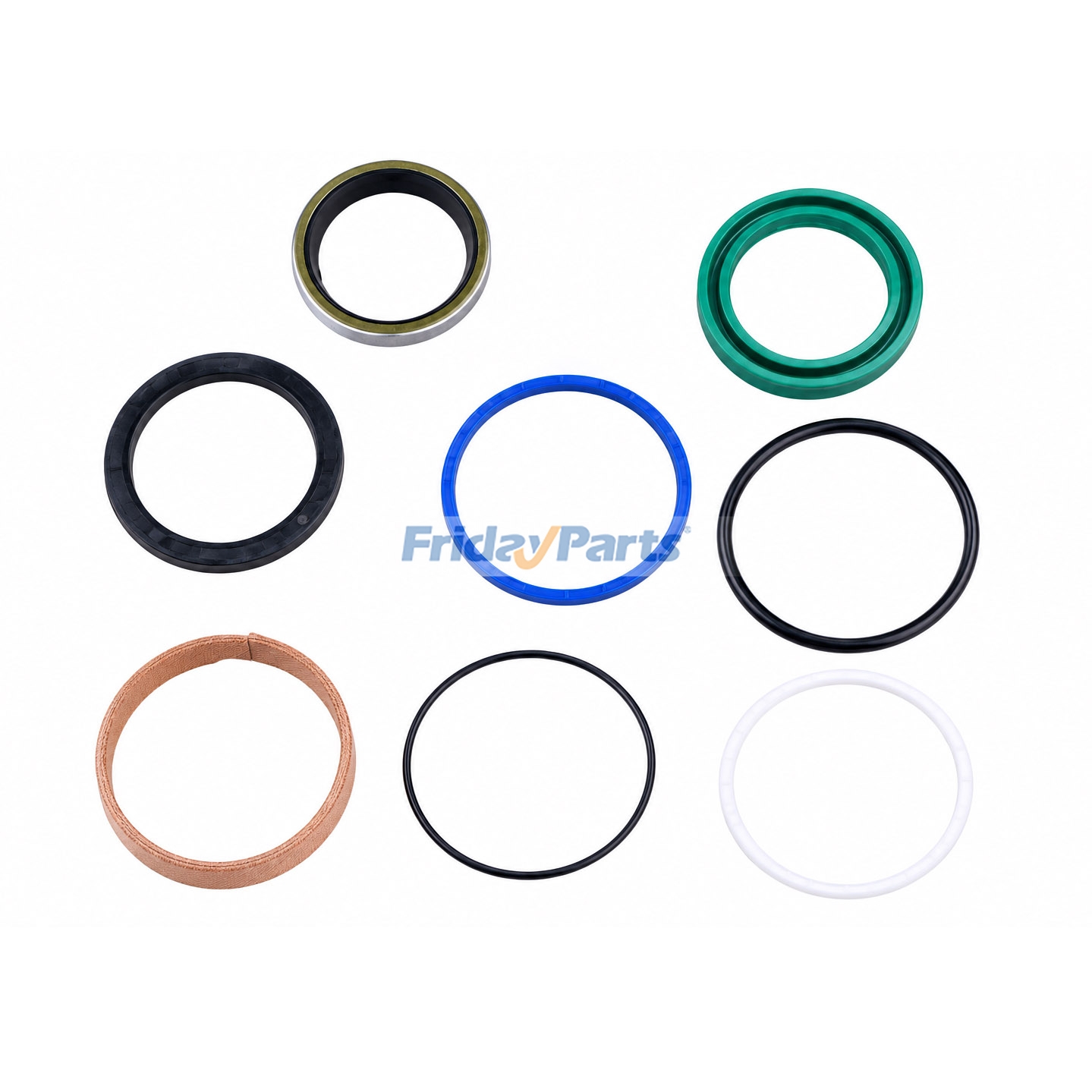 Kit de Vedação do Cilindro Hidráulico 218-6824 para Motor Caterpillar CAT 3044C C3.4, Carregadeiras 236B, 246B, 246C, 248B, 252B, 252B2, 252B3, 256C, 279C, 287B, 287C, 289C, 297C e 299C. para Motor,Carregadora 