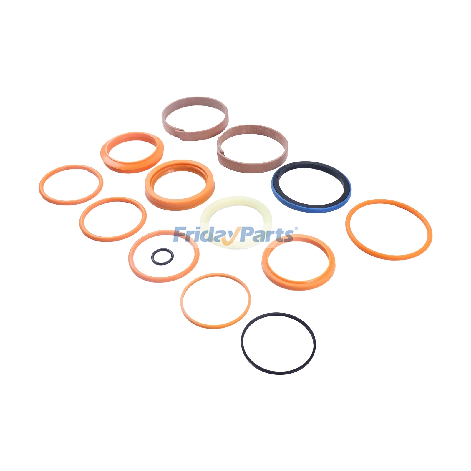 Hydraulic Cylinder Seal Kit BackhoeS compatible with Loader