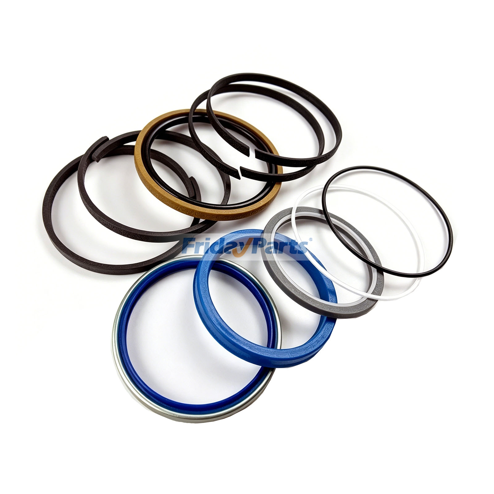 Kit de Vedação do Cilindro Hidráulico 350-0971 para Escavadeiras Caterpillar CAT com Motor C7.1, 3066, C6.4 e C7, Modelos 320D, 320D2, 320DLN, 323DL, 324D, 324DL, 324EL e 326DL.