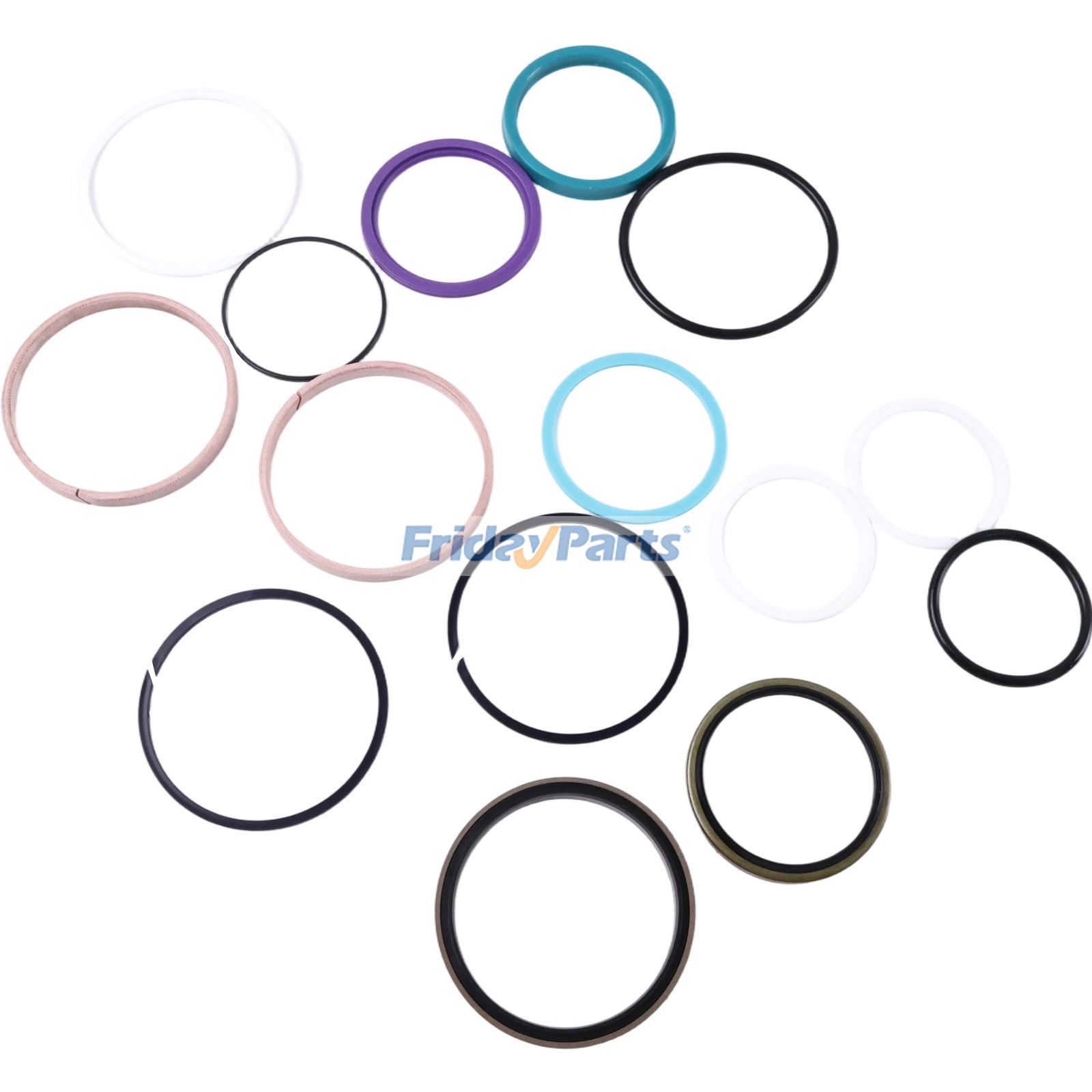 Kit de joints pour vérin hydraulique 721-98-00710 pour pelle Komatsu HB215LC-3, PC200-8M0, PC200LC-8M0, PC210-11, PC210LC-11, PC228US-11, PC228USLC-11 et PC238USLC-11pourPour KOMATSU