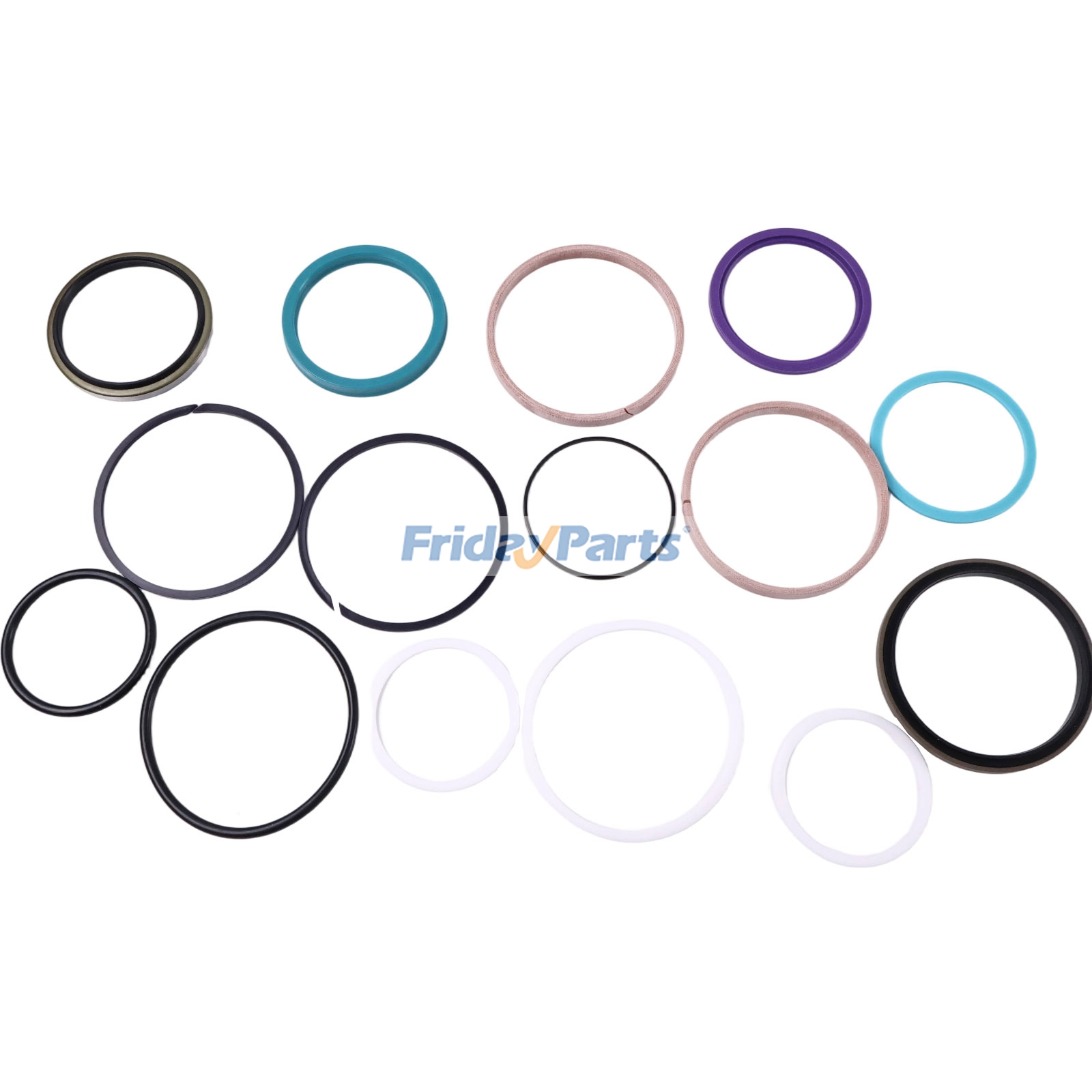 Kit de joints pour vérin hydraulique 721-98-00710 pour pelle Komatsu HB215LC-3, PC200-8M0, PC200LC-8M0, PC210-11, PC210LC-11, PC228US-11, PC228USLC-11 et PC238USLC-11