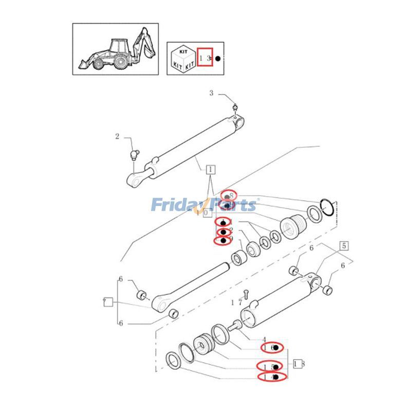 Hydraulic Cylinder Seal Kit for Loader