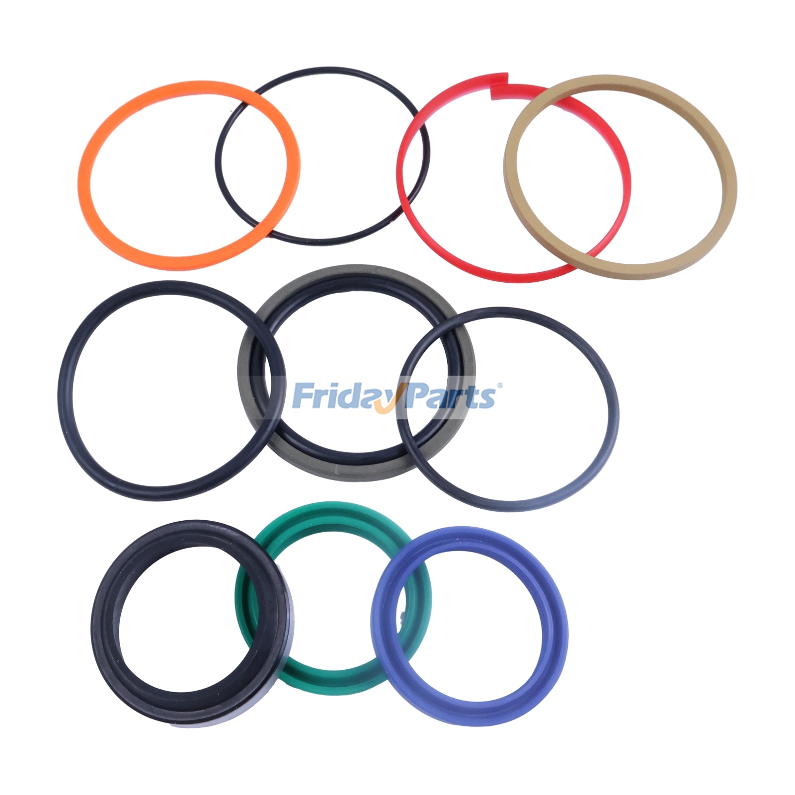 Kit de sello de cilindro hidráulico AH176275 para cargadora John Deere 400CX 400X, carro de productos básicos 1910