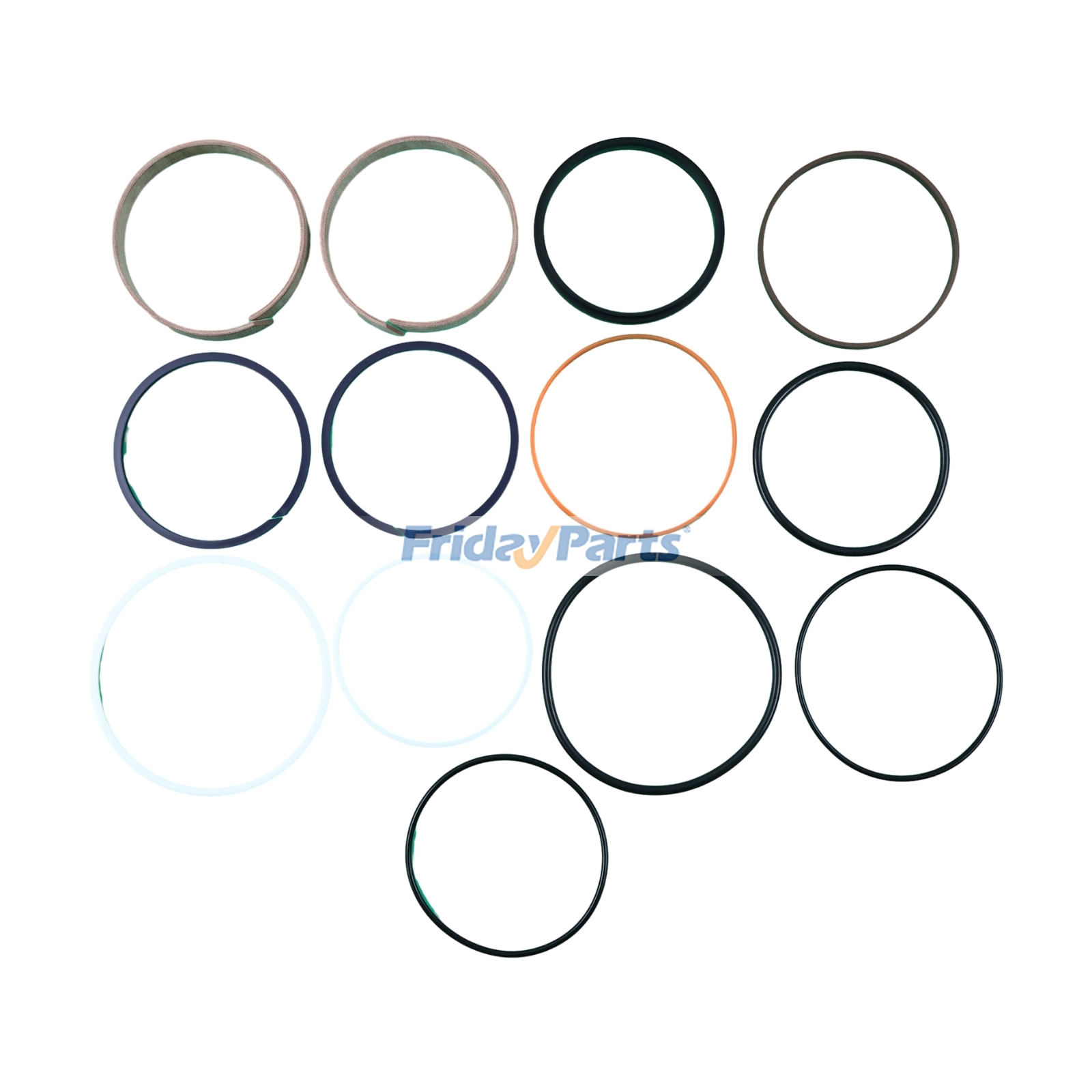 Hydraulic Cylinder Seal Kit AH212103 for John Deere Engine 4045 6068 Dozer 750K 850K 850L Loader 544K 624K