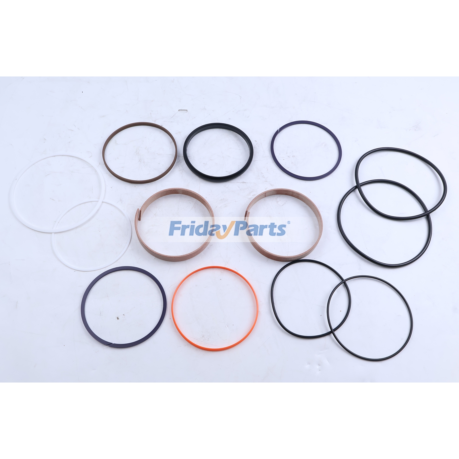 Hydraulic Cylinder Seal Kit compatible with Dozer,Engine,Loader,Motor Grader,Off-Road Truck,Skidder