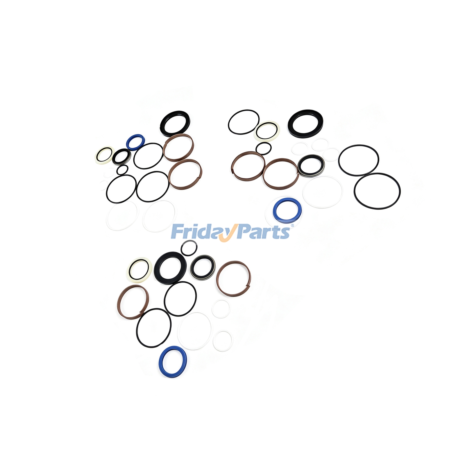 Hydraulic Cylinder Seal Kit compatible with Excavator