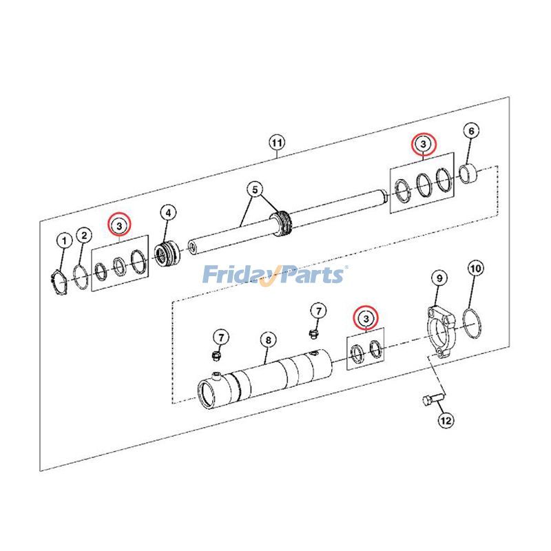 ローダー 油圧シリンダーシールキット