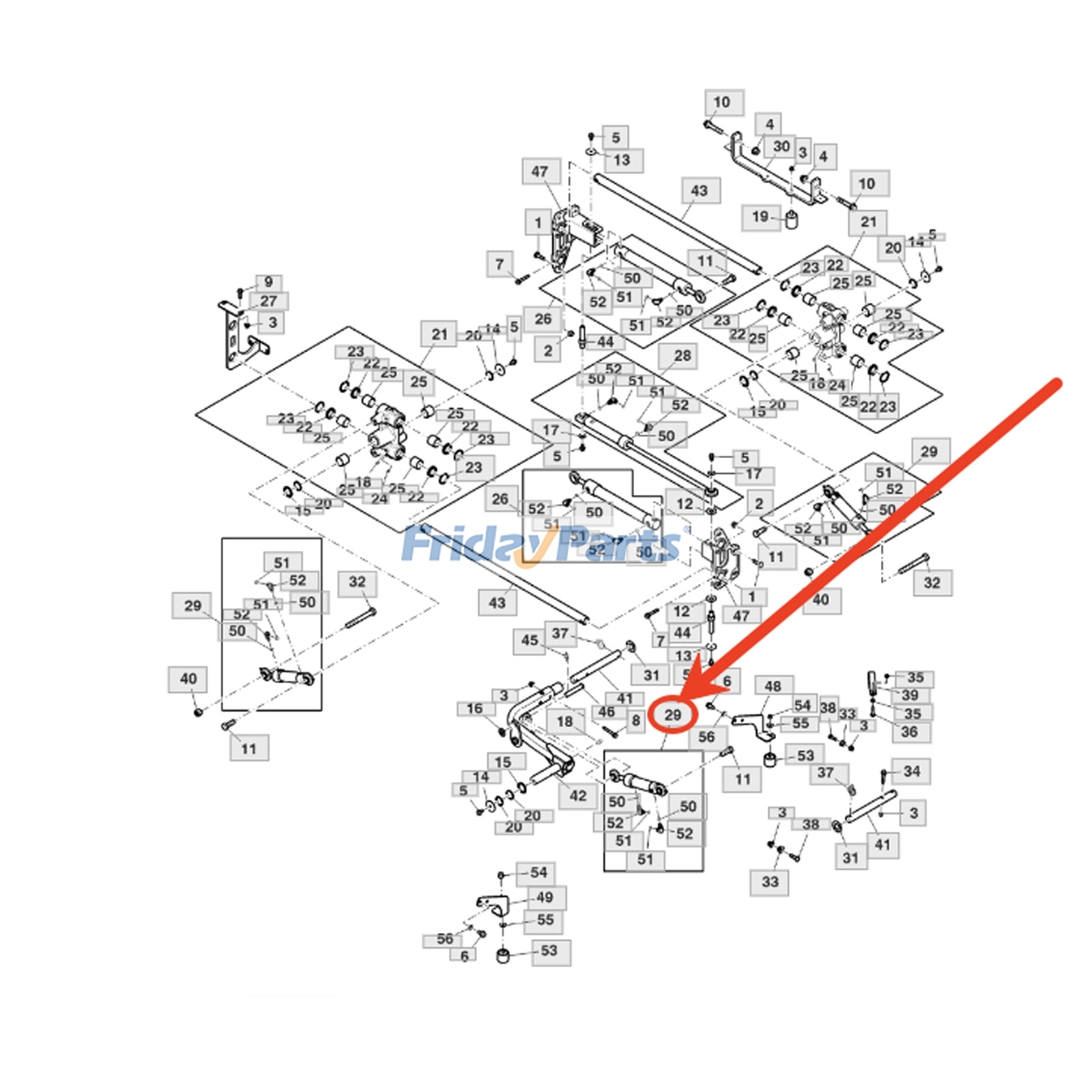 Hydraulic Cylinder for Engine,Mower