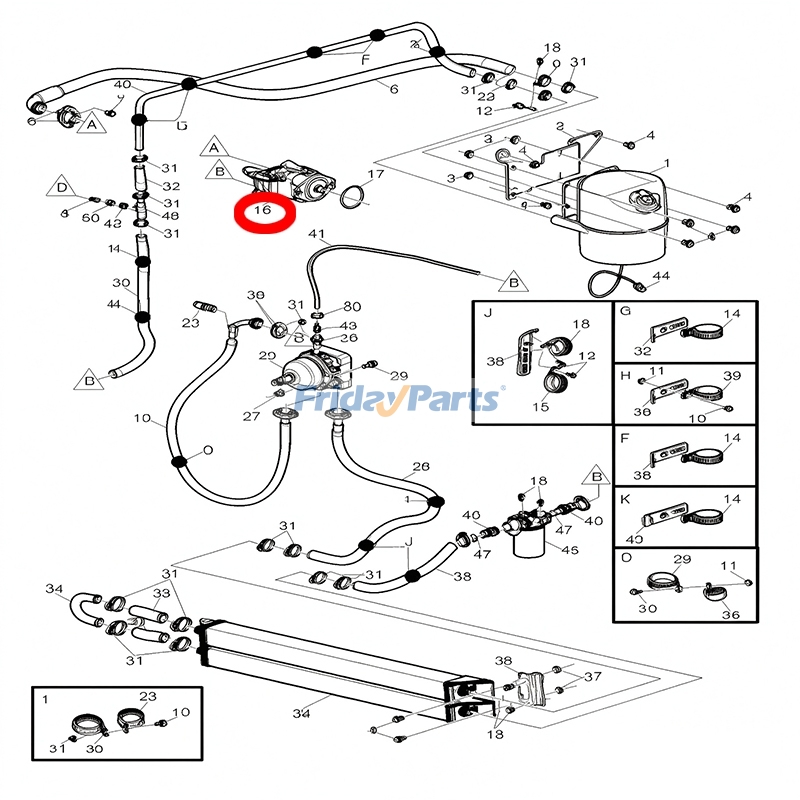 Hydraulic Fan Motor for Vehicle