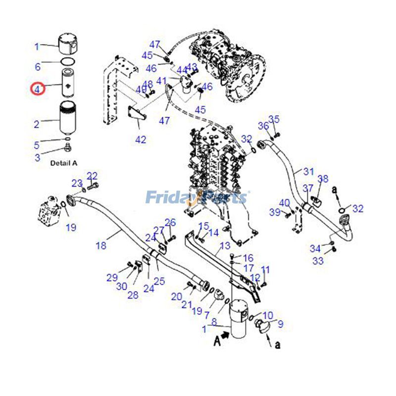  Hydraulic Filter For KOMATSU