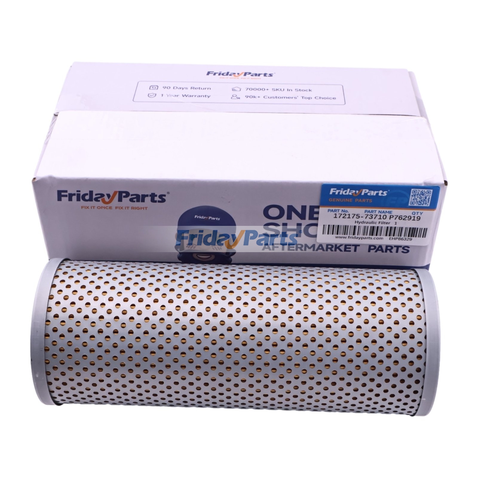 Filtro Hidráulico 172175-73710 P762919 para Yanmar CBL40 ViO20-2 ViO25-6A ViO27-2 Massey Ferguson 3000