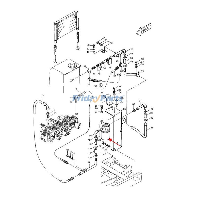 Hydraulikfilter Daewoo Komatsu 030PLUS 035Für DAEWOO,Für DOOSAN,Für KOMATSU