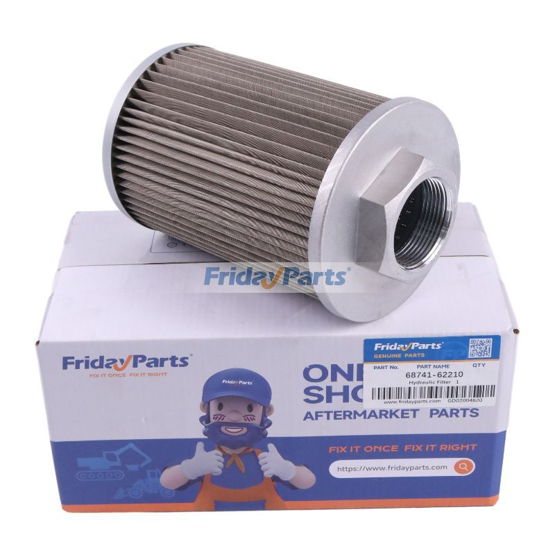 Hydraulic Filter 68741-62210 for Kubota Excavator KH-101 KH-51 KH-61 KH-61H KX101 KX151 KX71 Loader R400 R400B