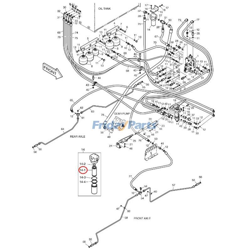 FridayParts Hydraulikfilter