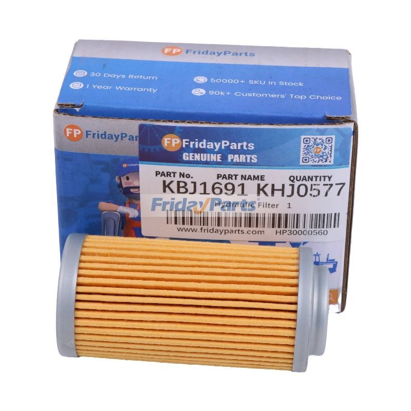 Hydraulikfilter KBJ1691 KHJ0577 für JCB-Bagger JS110 JS115 JS130 JS145 JS150W JS160 JS175W JS180 JS200 JS210 JS220 JS235 JS240 JS260 JS290 JS330 JS360 JS460
