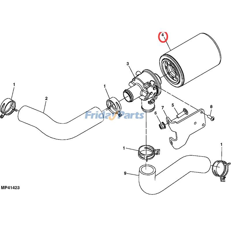 Ölfilter LVA14703 für Yanmar Motor 3TNV84T 3TNV88 John Deere Traktor 2032R 2036R 2038R 3025E 3032E 3036E 3038Efür Für JOHN DEERE