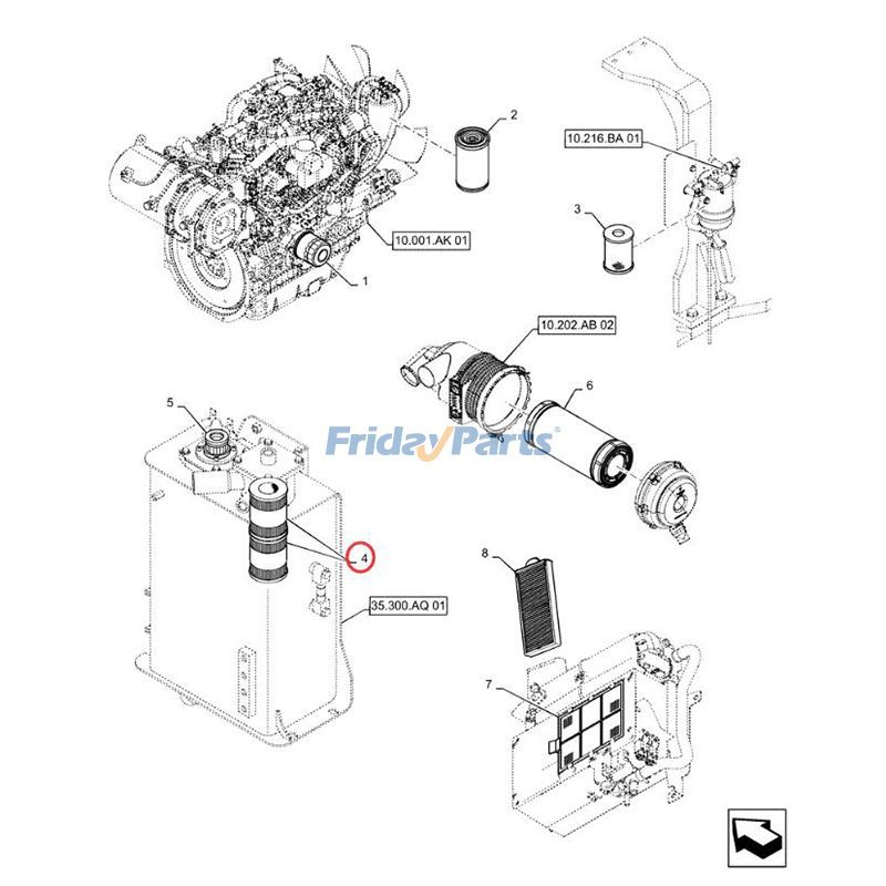 HydraulikfilterFür CASE