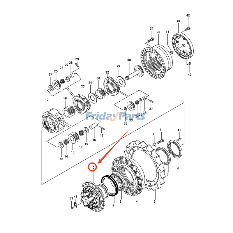 Hydraulic Final Drive Motor for Engine,Excavator