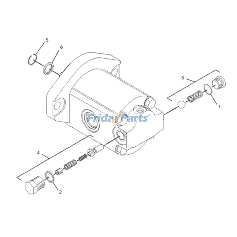 Hydraulic Fan Motor For CAT Engine,Loader