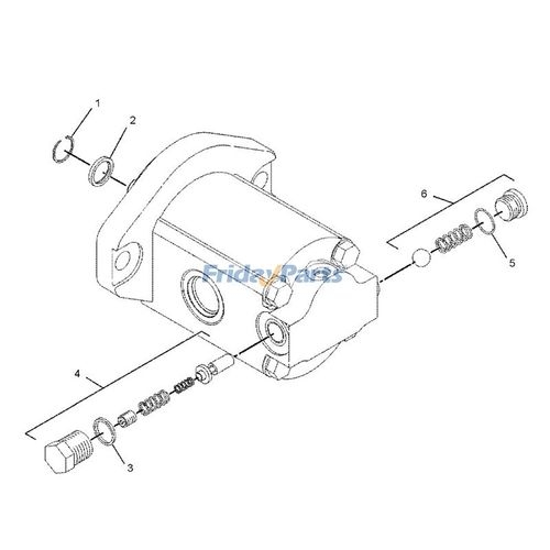 3966022 Hydraulic Gear Pump 191-9662 for Caterpillar CAT Loader 216 226 232 236 ...
