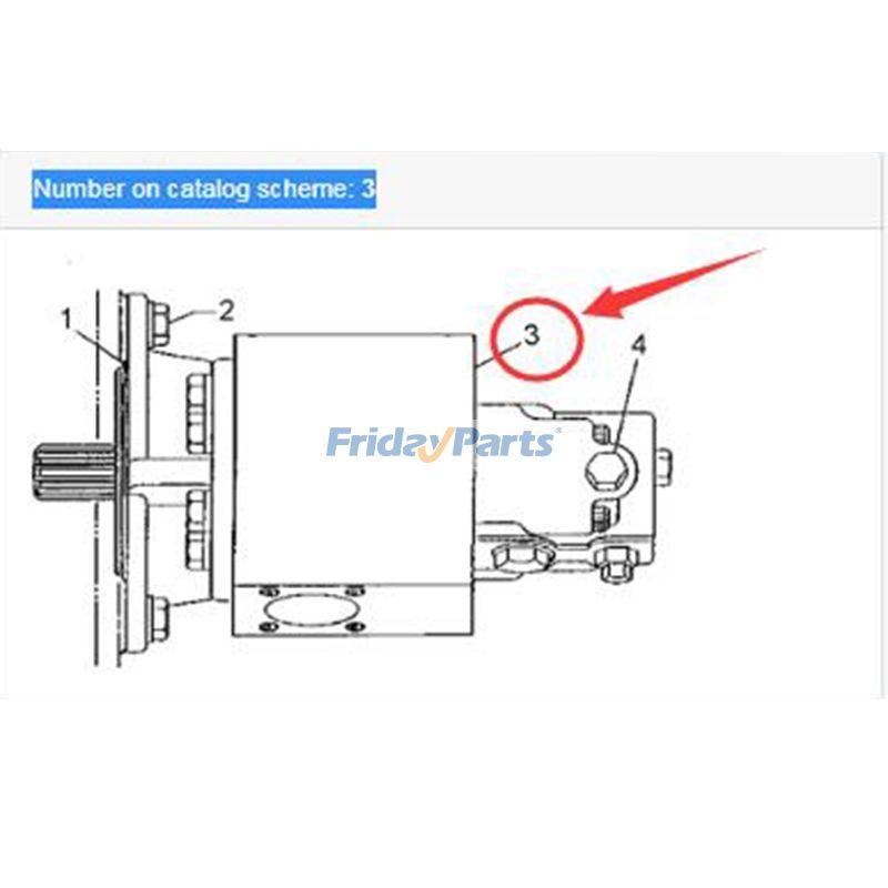 キャタピラー CAT 980C 980F ホイールローダー 3406 エンジン用油圧ギアポンプ 1U1779