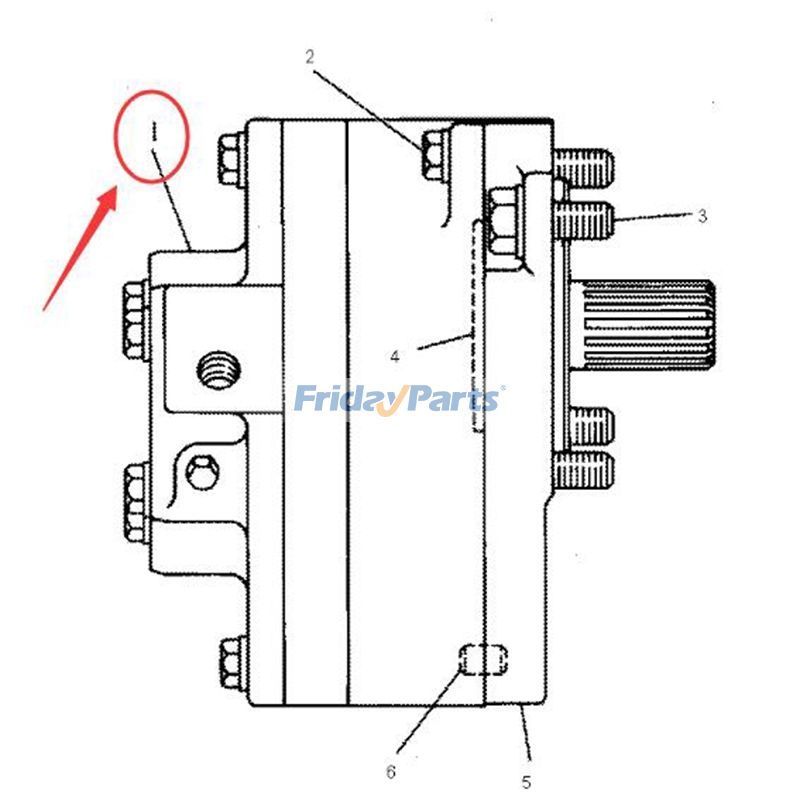 FridayParts Hydraulic Gear Pumperpillar CAT