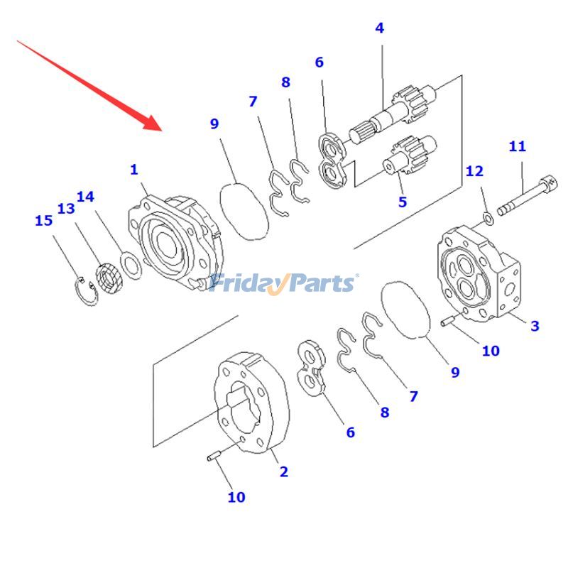 Hydraulic Gear Pump Wheel for Loader