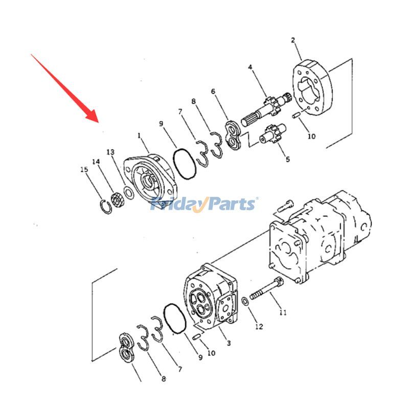 圧縮機 油圧ギアポンプローラー