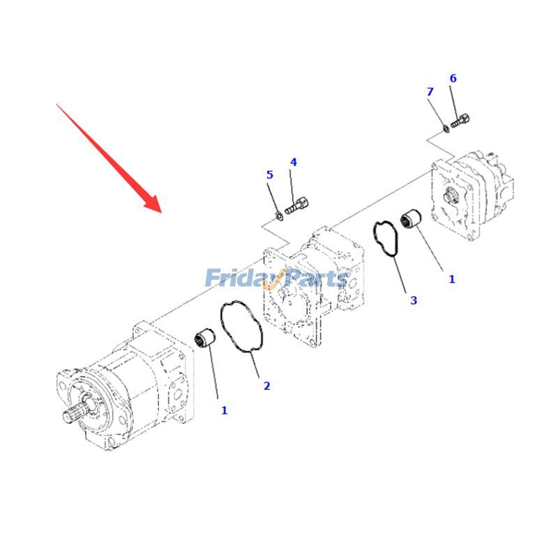 モーターグレーダー 油圧ギアポンプ