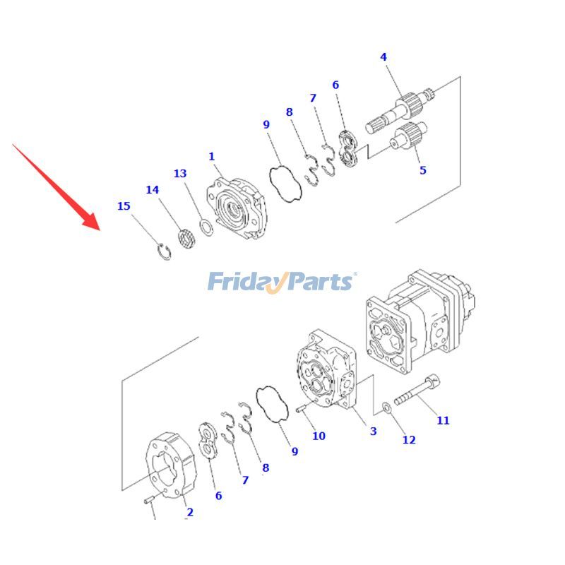 オフロードトラック 油圧ギアポンプダンプ
