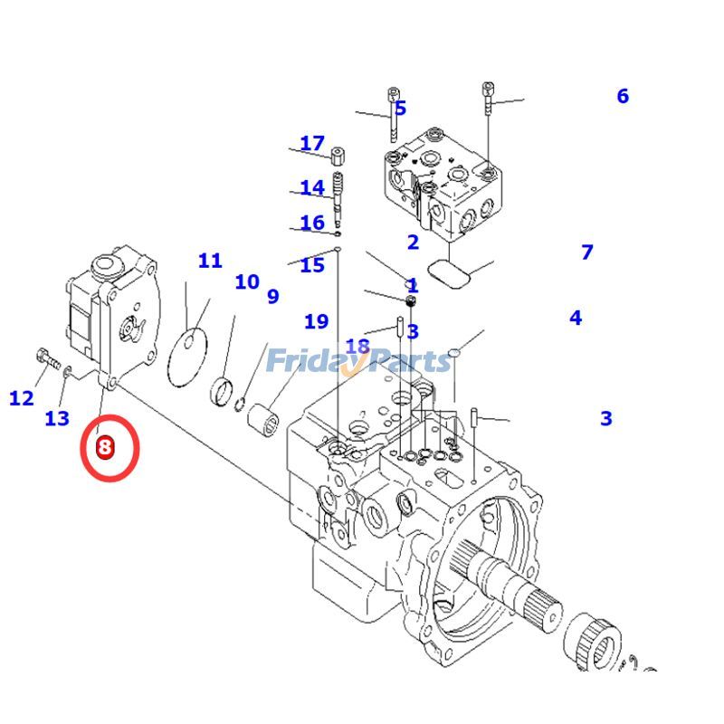 KOMATSU用油圧ギアポンプ