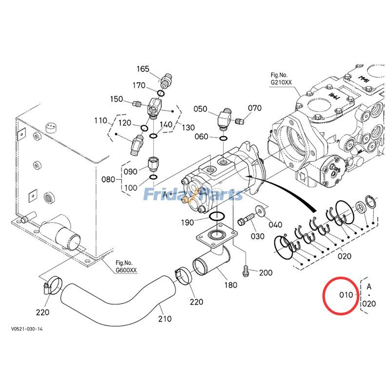 FridayParts Hydraulic Gear Pump Track