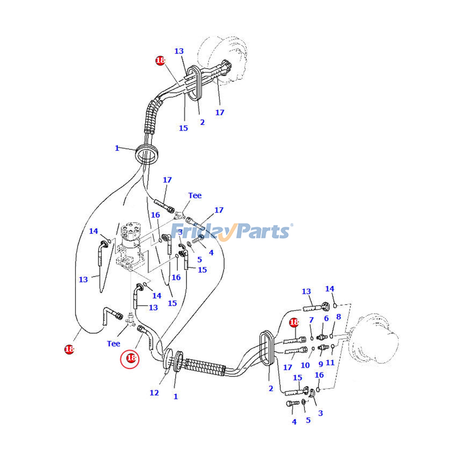 Hydraulic Hose for Dozer,Excavator,Loader,Motor Grader,Off-Road Truck