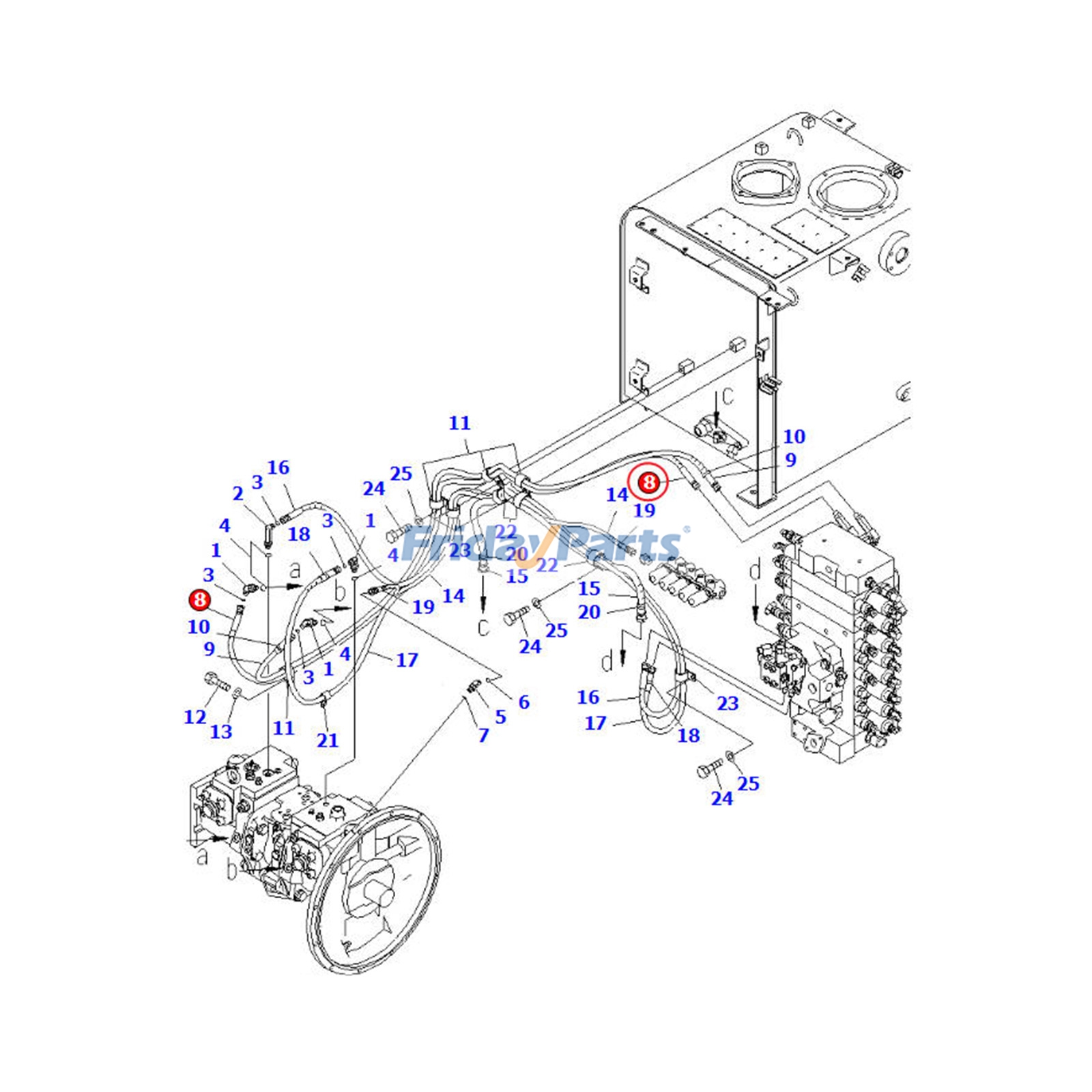 Hydraulic Hosepour Compacteur,Pelle,Chargeur